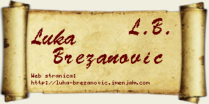 Luka Brezanović vizit kartica